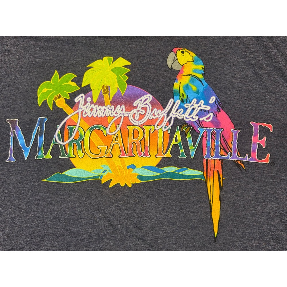 Margaritaville Key West T-Shirt Mens 3X Gray Parrot Graphic Jimmy Buffett